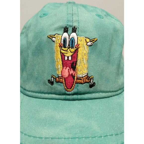 Tie Dye Hat Spongebob Squarepants Cap Embroidered Adjustable Nickelodeon Toon - Picture 2 of 9